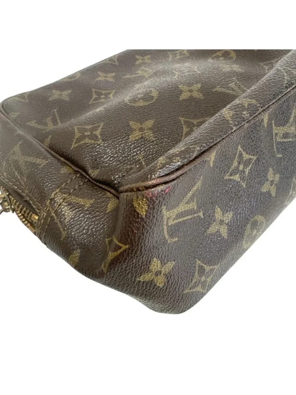 Louis Vuitton Pouch Clutch Trousse Toilet 28 Monogram Second